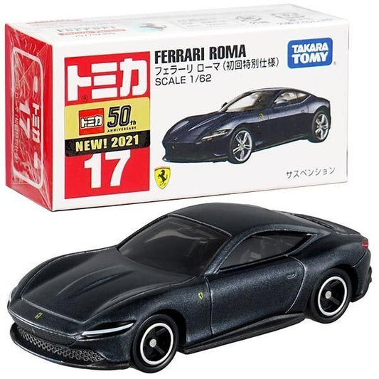 Takara Tomica Diecast Model Car No17－Ferrari Roma (First Ltd Ed) 1/62