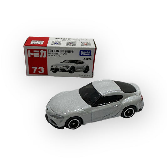 Takara Tomica DieCast Car No 73 Toyota GR Supra scale 1/60