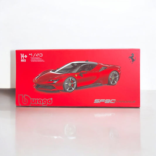 1:43 Bburago Scale Model Die Cast- Ferrari - SF 90 STRADALE - Rare Collectible Box (imported)