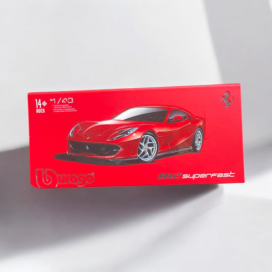 1:43 Bburago Scale Model Die Cast- Ferrari - 812 Superfast - Rare Collectible Box (imported)