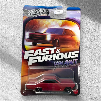 Hot Wheels - Premium 1:64- 1966’ Ford 427 Fairlane-  Fast & Furious Villains Edition (Rare)