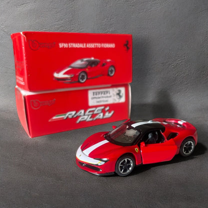 1:64 Bburago Scale Model Die Cast- Ferrari - SF 90 Stardale Assetto Fiorano (Moving Parts)