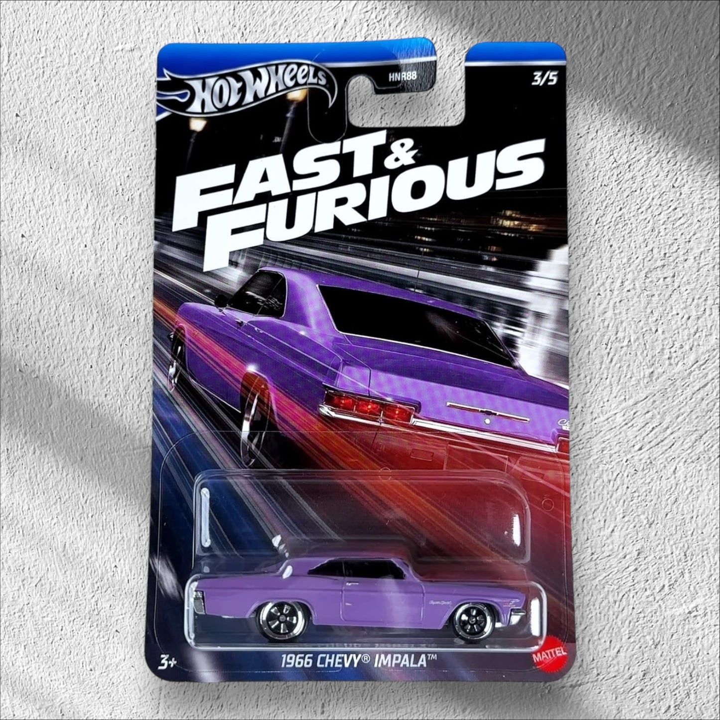 Hot Wheels - Premium 1:64 - 1966 Chevy Impala - Fast & Furious Racing (Purple)