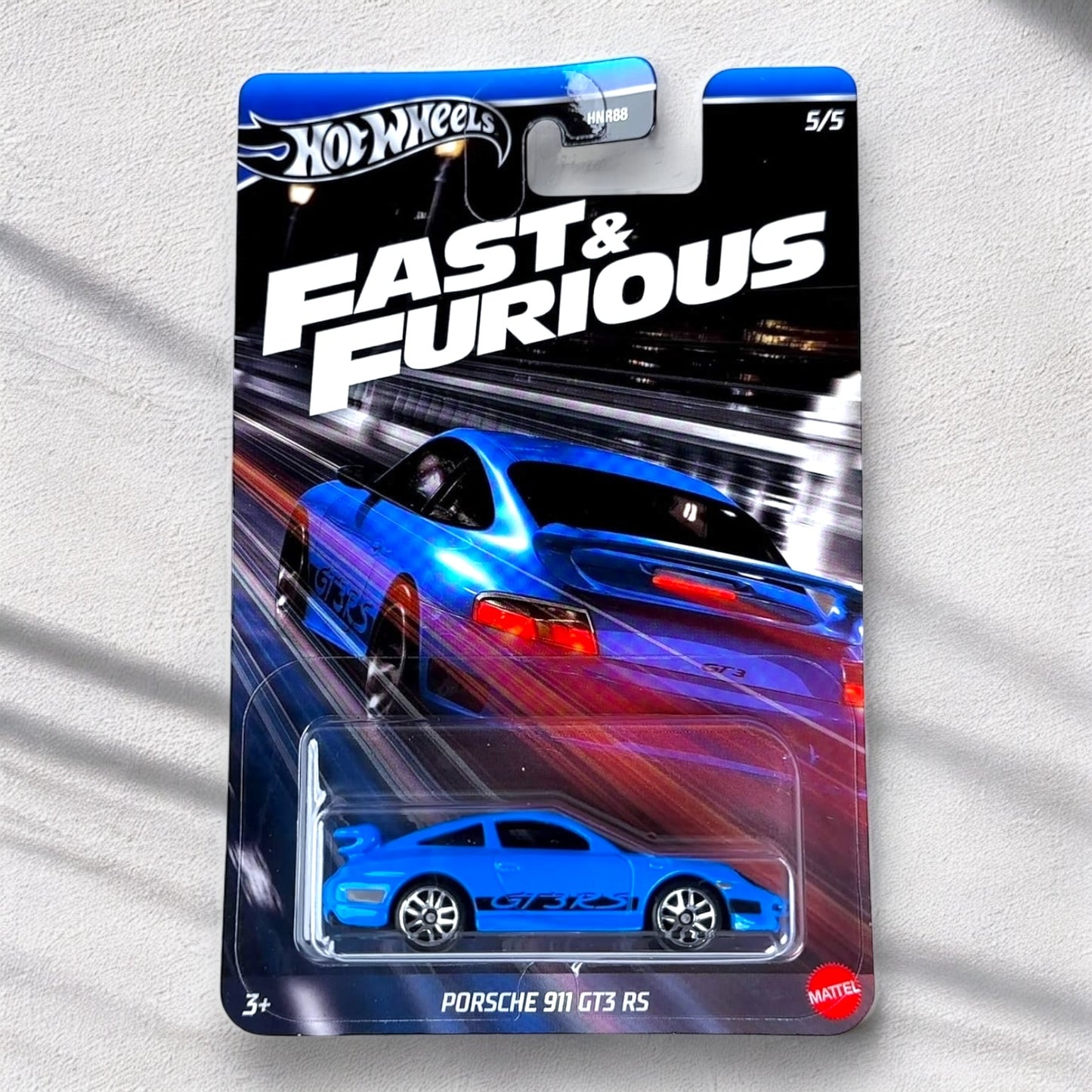 Hot Wheels - Premium 1:64 - Porsche 911 GT 3 RS - Fast & Furious Racing (Blue)
