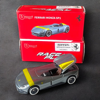 1:64 Bburago Scale Model Die Cast- Ferrari - Monza  SP1 (Moving Parts)