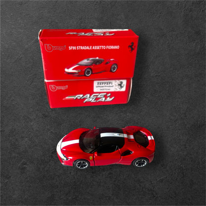 1:64 Bburago Scale Model Die Cast- Ferrari - SF 90 Stardale Assetto Fiorano (Moving Parts)