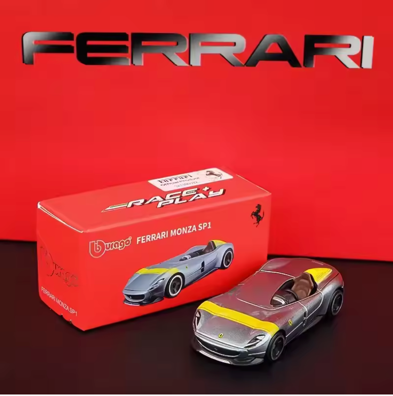 1:64 Bburago Scale Model Die Cast- Ferrari - Monza  SP1 (Moving Parts)